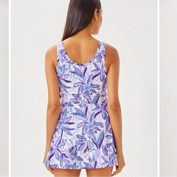 Lilly Pulitzer UPF 50+ Luxletic Charlotta Active Dress -Elephant in the bloom - Picture 2 of 6
